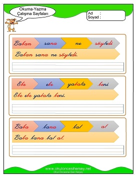 B sesi Çalışma Sayfaları